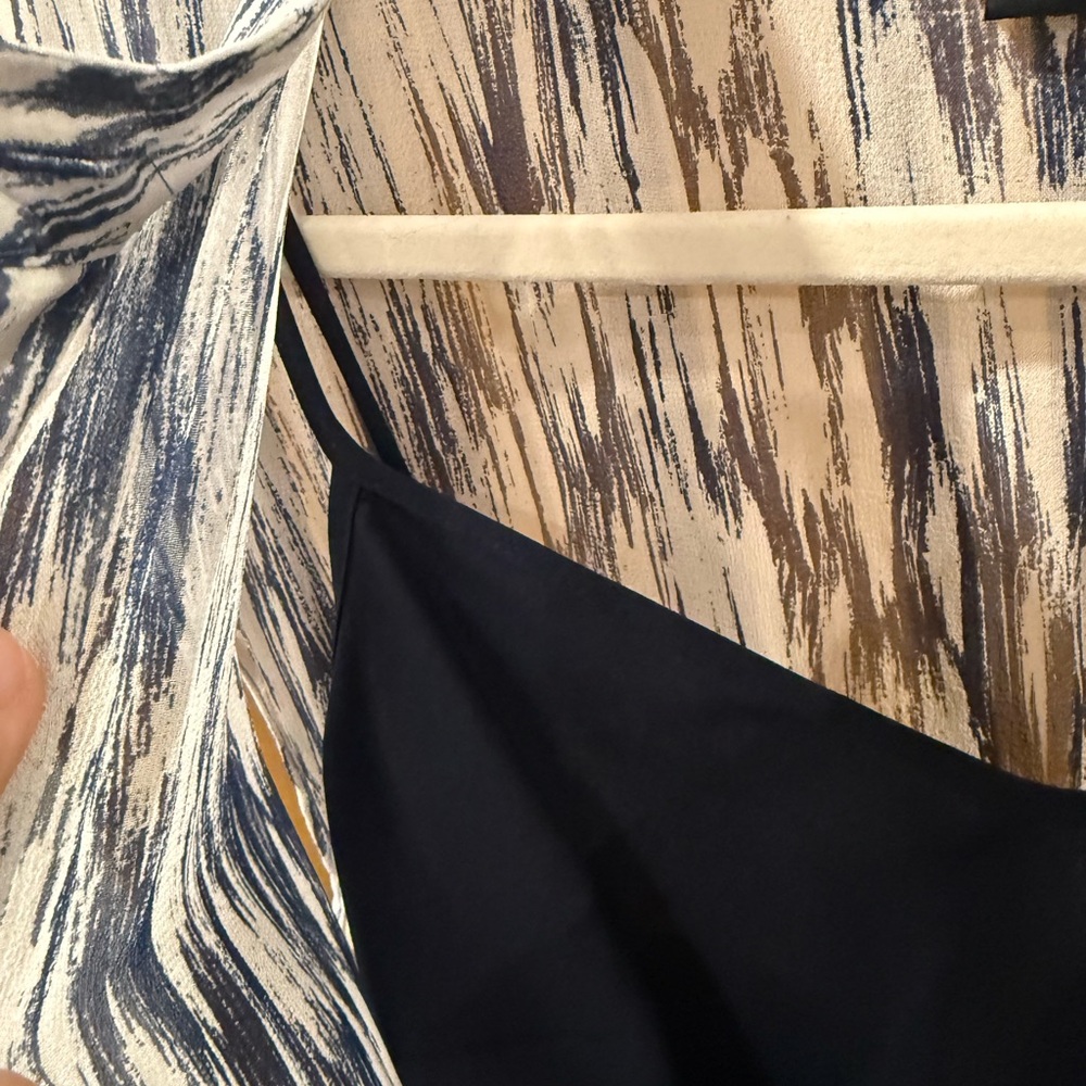 Club Monaco Navy and White Maxi Dress Size 2 - Picture 4 of 8